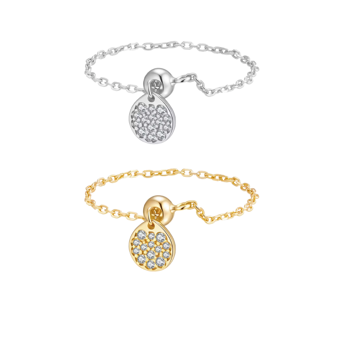 Pavè circle ring