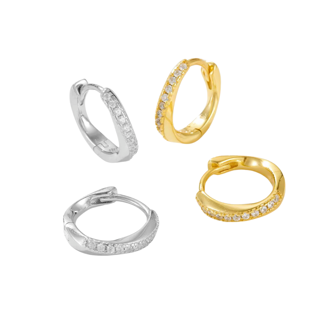 Circle hoops earrings